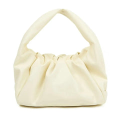 Pleated Large Capacity Women Handbag Waterproof Faux Leather