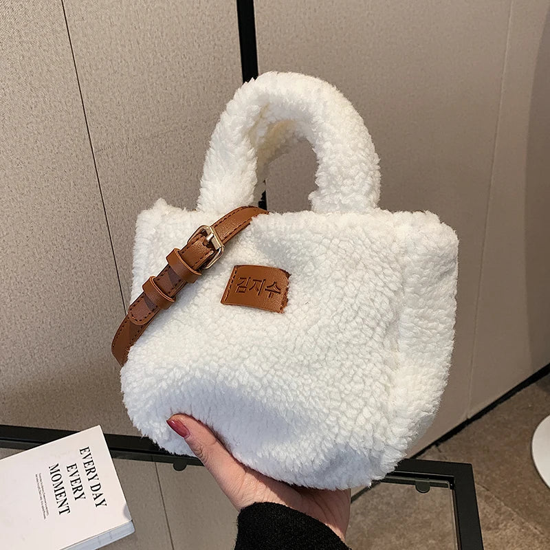 Women's Plush Shoulder Bag Autumn/Winter Tote Handbag