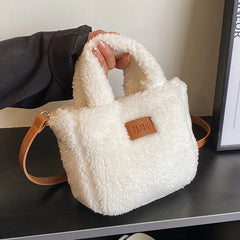 Women's Plush Shoulder Bag Autumn/Winter Tote Handbag
