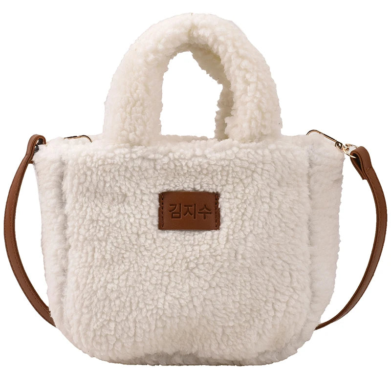 Women's Plush Shoulder Bag Autumn/Winter Tote Handbag