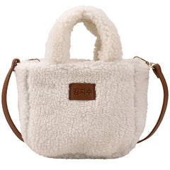 Women's Plush Shoulder Bag Autumn/Winter Tote Handbag