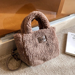 Women's Plush Shoulder Bag Autumn/Winter Tote Handbag