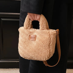 Women's Plush Shoulder Bag Autumn/Winter Tote Handbag