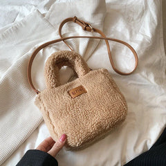 Women's Plush Shoulder Bag Autumn/Winter Tote Handbag