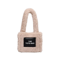 Plush Bag Winter One Shoulder Crossbody Bag Chain Portable Tote Bags
