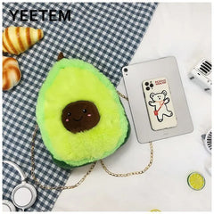 Avocado Plush Bag Autumn/Winter Student Girl Purse