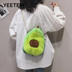Avocado Plush Bag Autumn/Winter Student Girl Purse