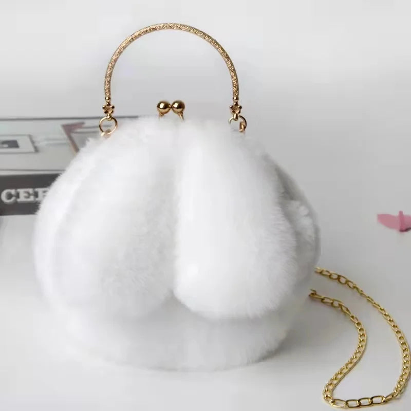Women's Crossbody Princess Bag Rabbit Ear Chain Bag