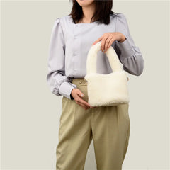 Faux Fur Small Handbags And Purse Handle Tote's Bags For Women