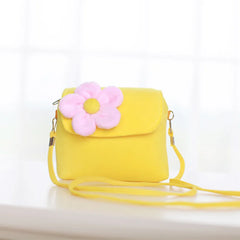 Floral Kids Coin Purse Mini Wallet Small Pearl Pouch Crossbody Bag
