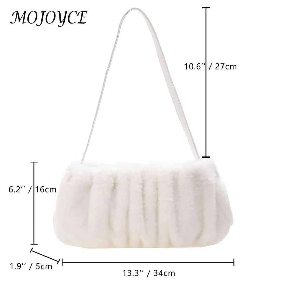 Soft Cloud Ladies Handbags Pleated Autumn Winter Commute Bags