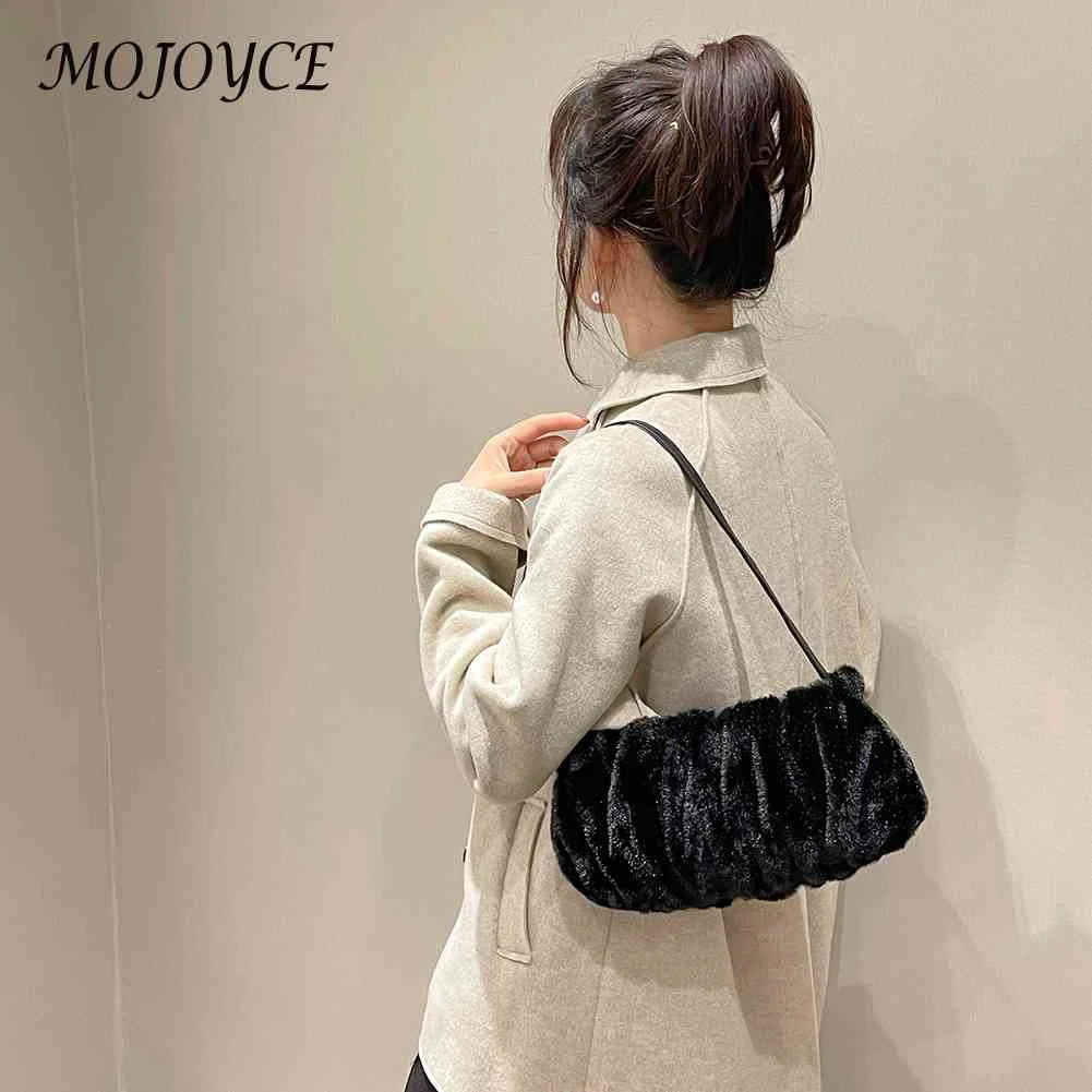 Soft Cloud Ladies Handbags Pleated Autumn Winter Commute Bags