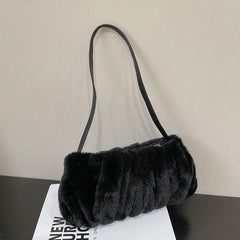 Soft Cloud Ladies Handbags Pleated Autumn Winter Commute Bags