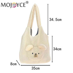 Bear Pattern Large Capacity Tote Bag for Holiday