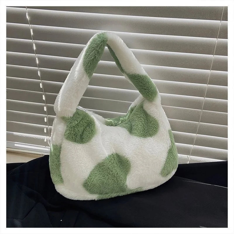 Plush Love Bag Women's Shoulder Bag Autumn Winter Style