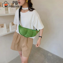 Plush Peas Shaped Female Shoulder Bag