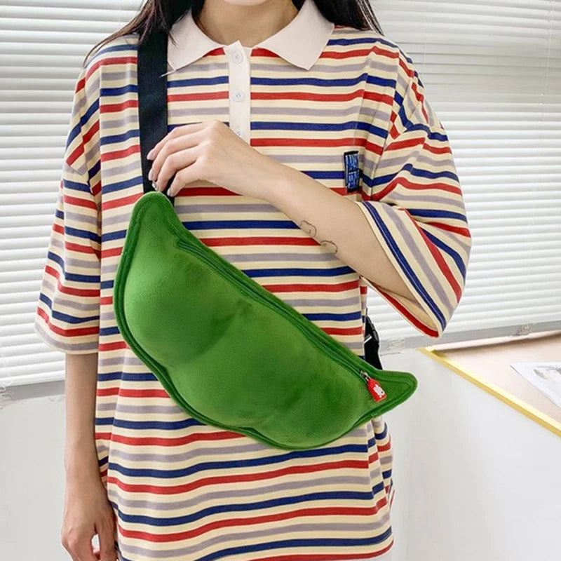 Plush Peas Top Handle Bag for Women