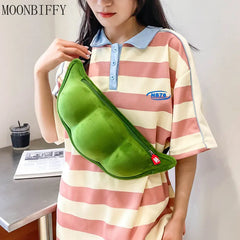 Peas Shaped Top Handle Shoulder Bag for Outdoor Shopping Leisure Women