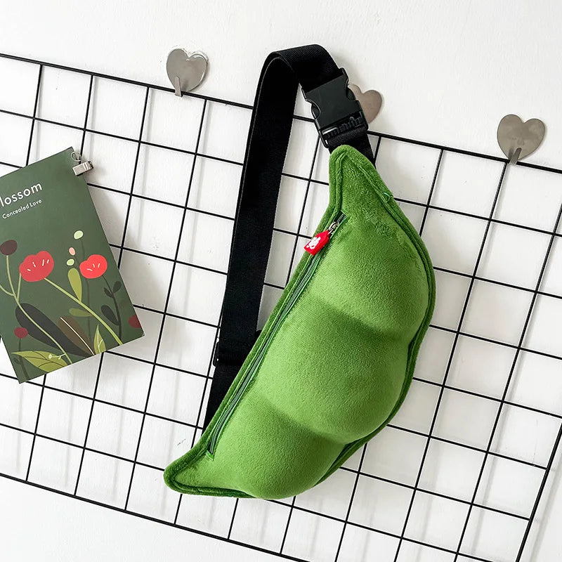 Plush Peas Shoulder Bag for Women