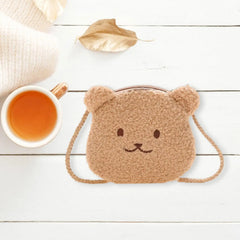 Furry Plush Shoulder Bag for Kids