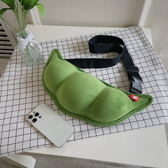 Peas Shaped Cartoon Handbag Shoulder Bag Crossbody Phone Purse