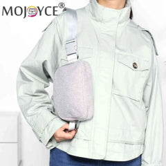 Plush Waist Messenger Bag Small Crossbody Chest Bags