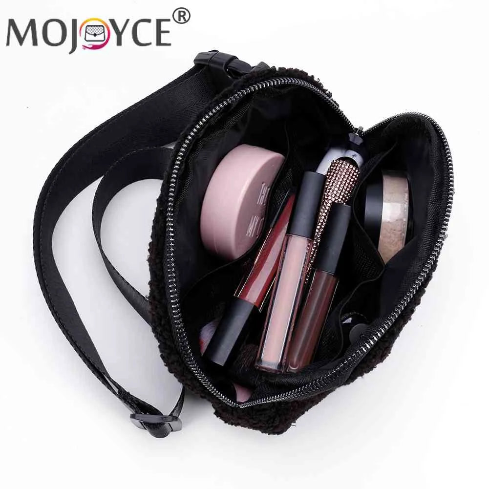 Plush Waist Messenger Bag Small Crossbody Chest Bags