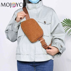 Plush Waist Messenger Bag Small Crossbody Chest Bags
