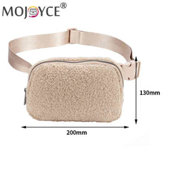 Plush Waist Messenger Bag Small Crossbody Chest Bags