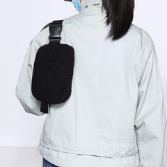 Plush Waist Messenger Bag Small Crossbody Chest Bags