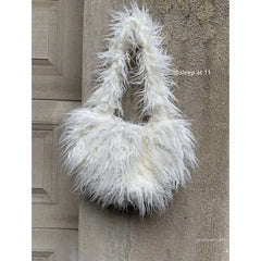 Furry Fluffy One-shoulder Bag Women's Portable Underarm Bag