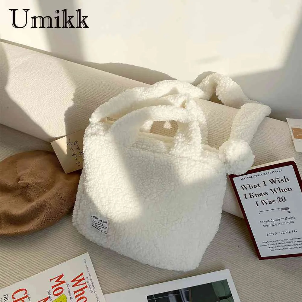 Plush Women Messenger Bag Autumn Winter Warm Soft Portable