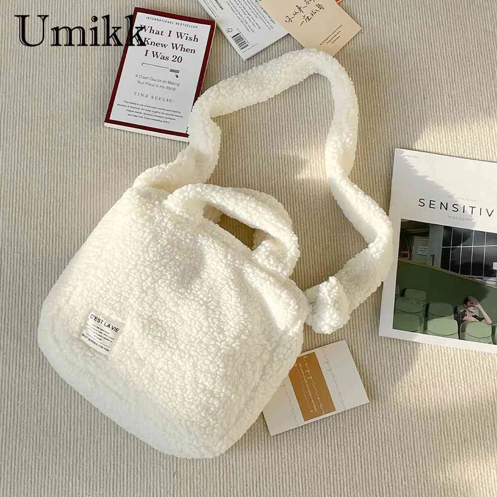 Plush Women Messenger Bag Autumn Winter Warm Soft Portable