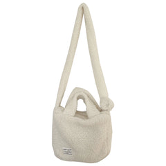 Plush Women Messenger Bag Milky Shoulder Bag Ladies Casual Tote Handbag