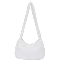Warm Shoulder Bag for Women Love Heart Print Casual Handbag
