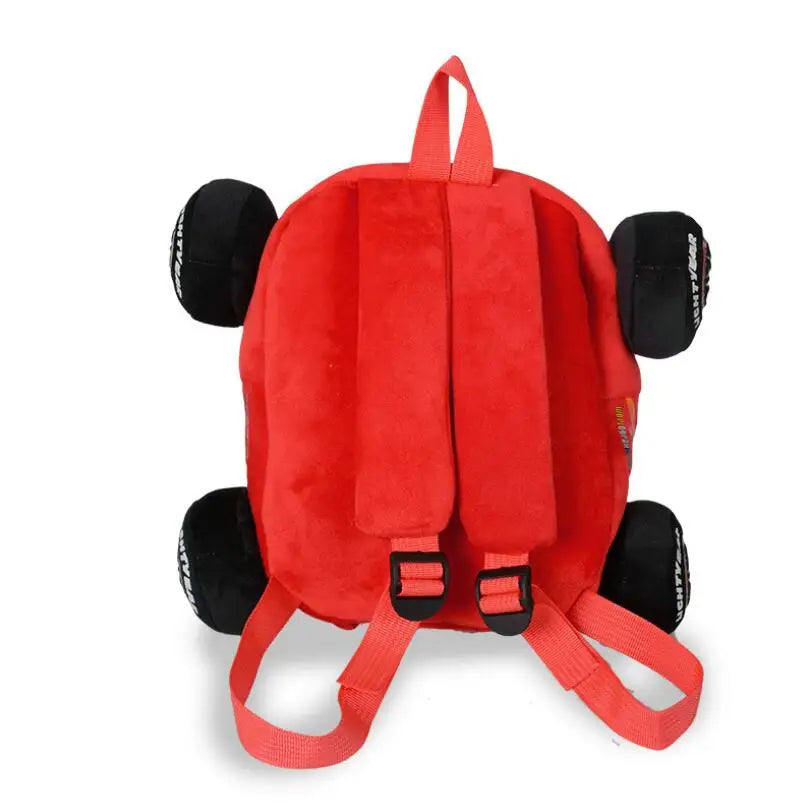 Plush Car Kids Bag for Kindergarten Safety Backpack 3-6 Years