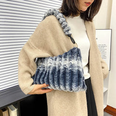 Faux Fur Women's Handbag Large Capacity Shoulder Bag