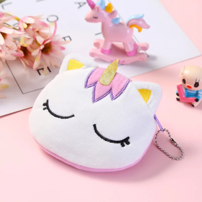 Cartoon Cat Coin Purse for Kids - Mini Zipper Portable Coin Pouch