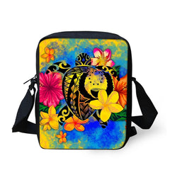 Pohnpei Polynesian Turtle Printed Women Handbag Shoulder Bag