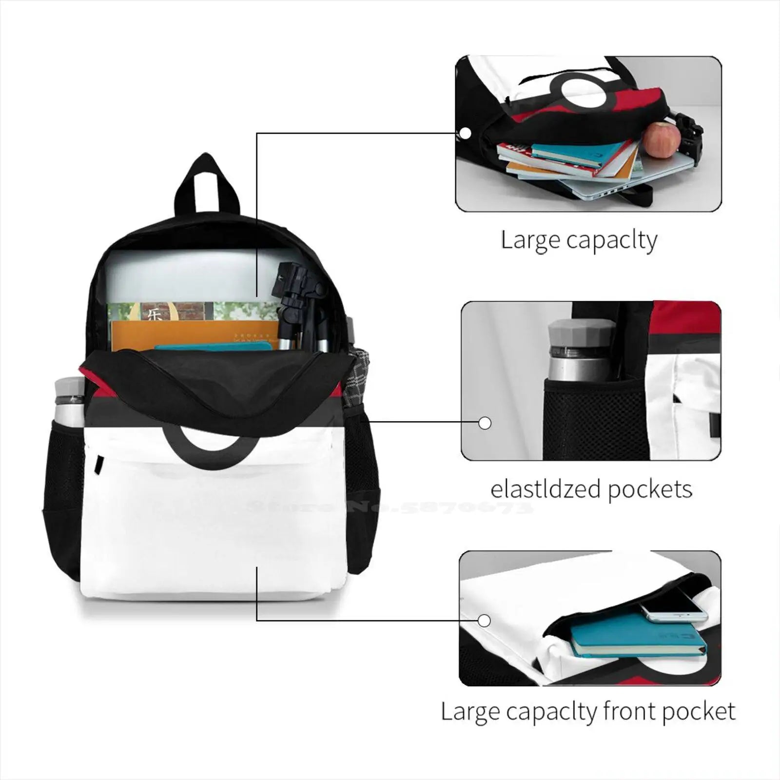 Pok? Ball Bags Backpacks Pok? Ball Pokeball Go Catch Them All