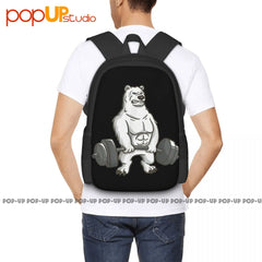 Polar Bear Powerlifting Weightlifting Gym Backpack