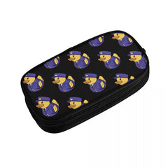 Policeman Rubber Duckie Pen Box Student School Anime Zipper Pen Bag