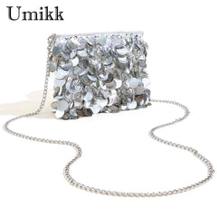 Sequin Envelope Evening Clutch Chain Wedding Bag