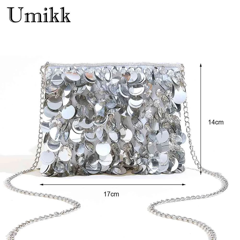 Sequin Envelope Evening Clutch Chain Wedding Bag