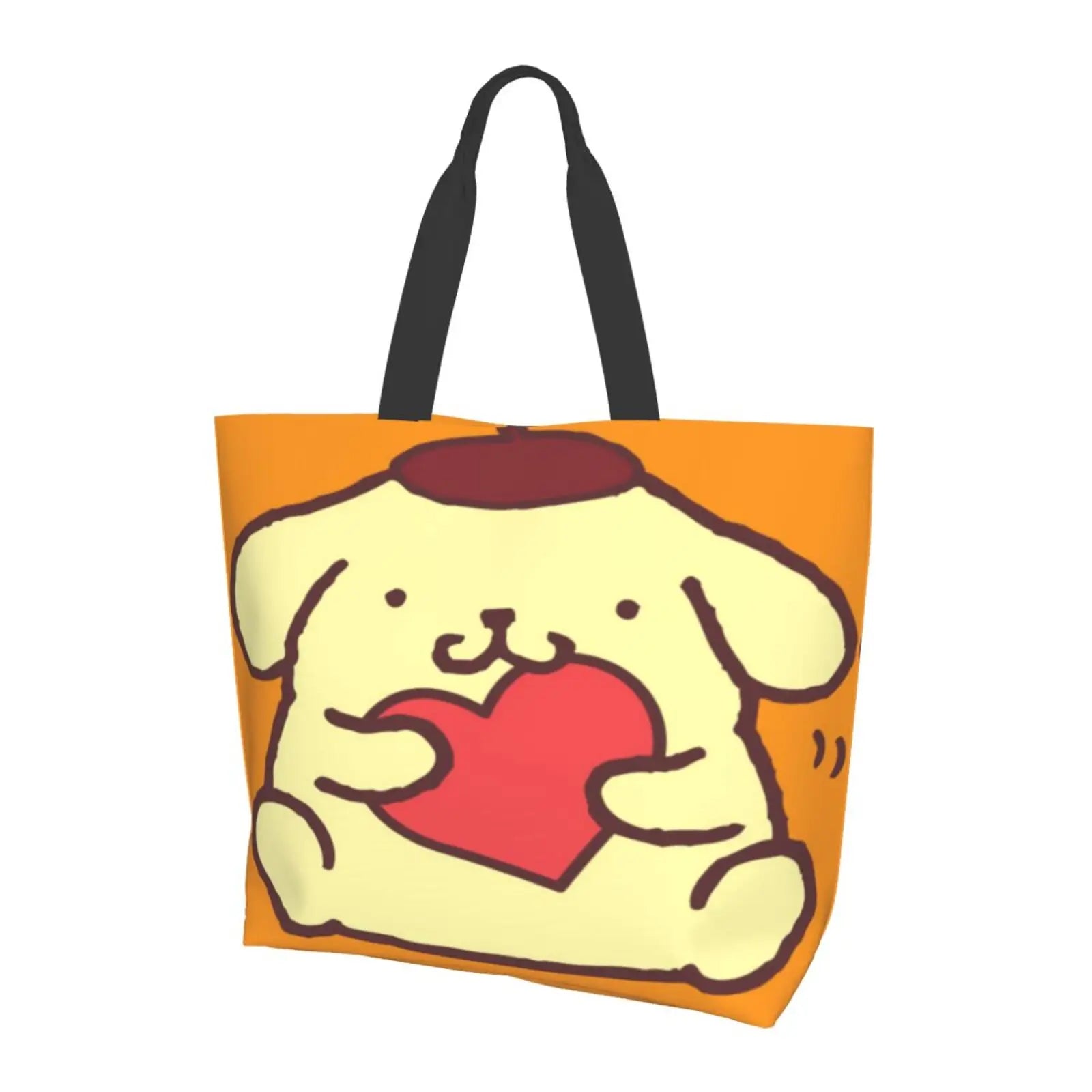 Pompompurin 3 Tote Bag Large Girls Women Bags Eco Bag Retro Harajuku Harajuku
