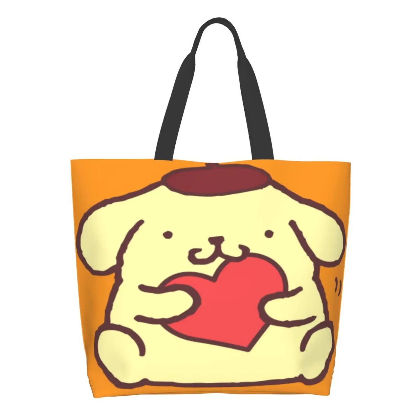 Pompompurin 3 Tote Bag Large Girls Women Bags Eco Bag Retro Harajuku Harajuku