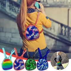 Backpack Fidget Toy 3D Printed Push Bubble for Children