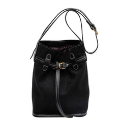 Autumn Winter Bucket Bag Shoulder Bags Women Western Style Crossbody Bags