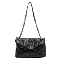 Autumn/Winter Large Capacity Shoulder Bag Crossbody Bag Female Chains PU