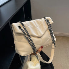 Autumn/Winter Large Capacity Shoulder Bag Crossbody Bag Female Chains PU
